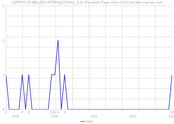 CENTRO DE BELLEZA INTERNACIONAL, S.A. (Panama) Page visits 2024 