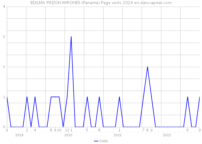 EDILMA PINZON MIRONES (Panama) Page visits 2024 