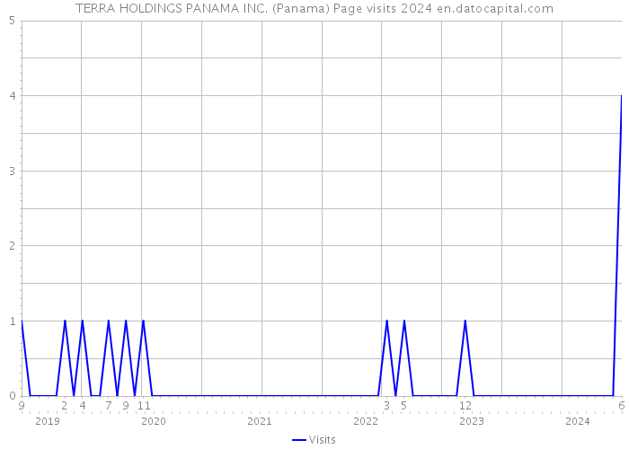 TERRA HOLDINGS PANAMA INC. (Panama) Page visits 2024 