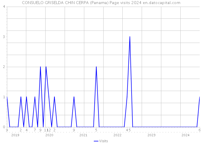 CONSUELO GRISELDA CHIN CERPA (Panama) Page visits 2024 