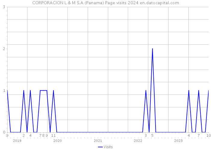 CORPORACION L & M S.A (Panama) Page visits 2024 
