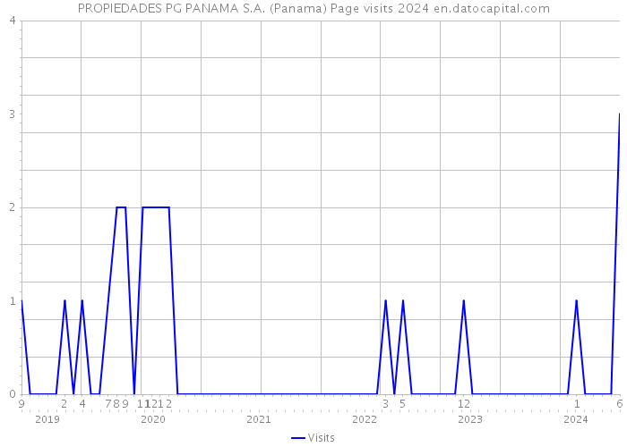 PROPIEDADES PG PANAMA S.A. (Panama) Page visits 2024 