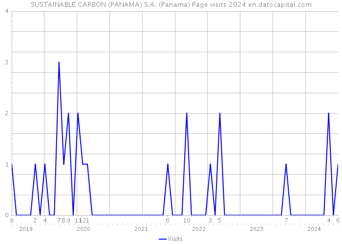 SUSTAINABLE CARBON (PANAMA) S.A. (Panama) Page visits 2024 