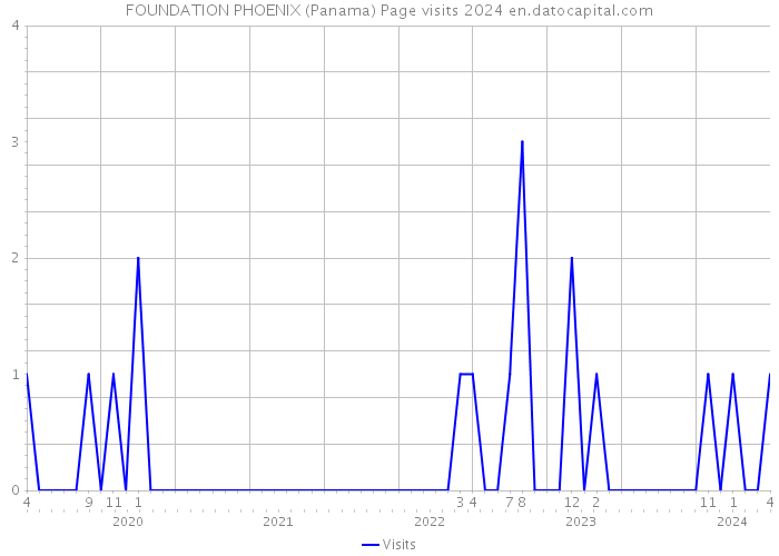 FOUNDATION PHOENIX (Panama) Page visits 2024 