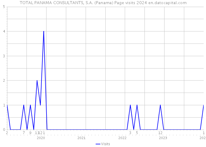TOTAL PANAMA CONSULTANTS, S.A. (Panama) Page visits 2024 