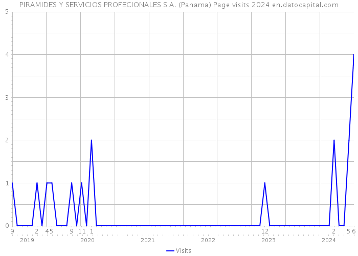 PIRAMIDES Y SERVICIOS PROFECIONALES S.A. (Panama) Page visits 2024 