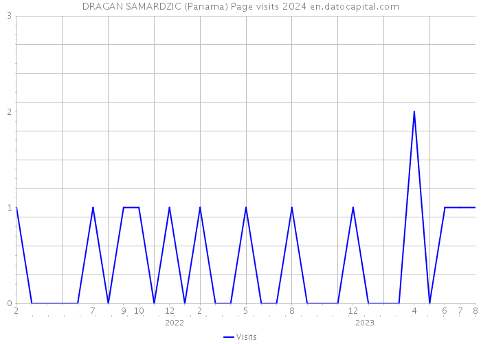 DRAGAN SAMARDZIC (Panama) Page visits 2024 