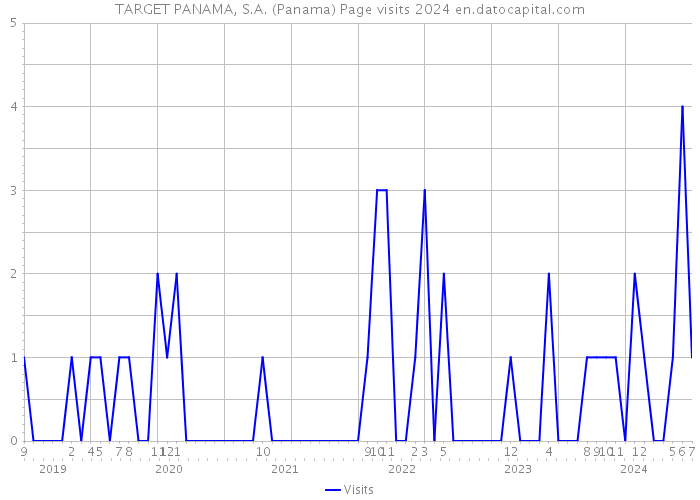 TARGET PANAMA, S.A. (Panama) Page visits 2024 