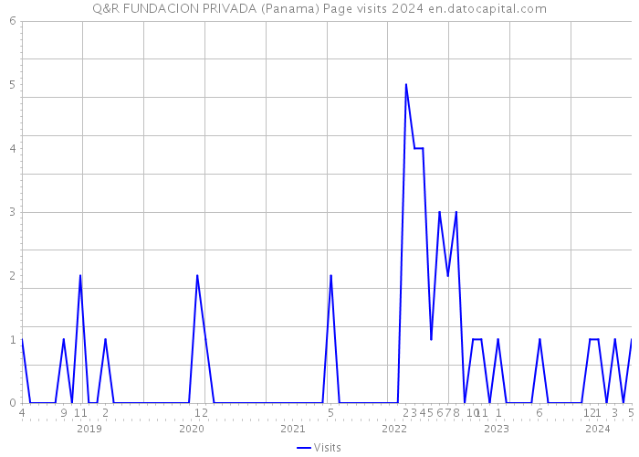 Q&R FUNDACION PRIVADA (Panama) Page visits 2024 