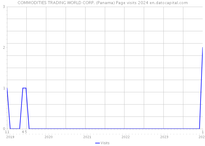 COMMODITIES TRADING WORLD CORP. (Panama) Page visits 2024 