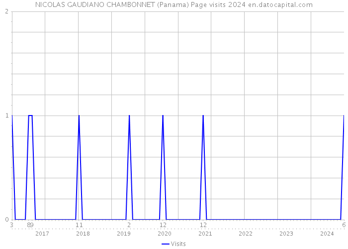 NICOLAS GAUDIANO CHAMBONNET (Panama) Page visits 2024 