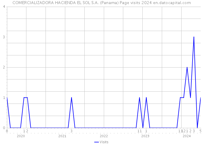 COMERCIALIZADORA HACIENDA EL SOL S.A. (Panama) Page visits 2024 