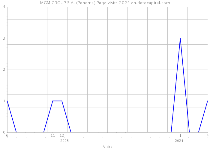 MGM GROUP S.A. (Panama) Page visits 2024 