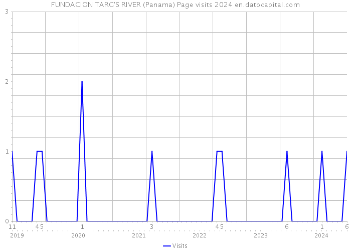 FUNDACION TARG'S RIVER (Panama) Page visits 2024 