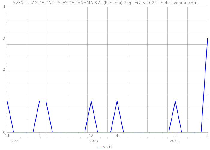 AVENTURAS DE CAPITALES DE PANAMA S.A. (Panama) Page visits 2024 