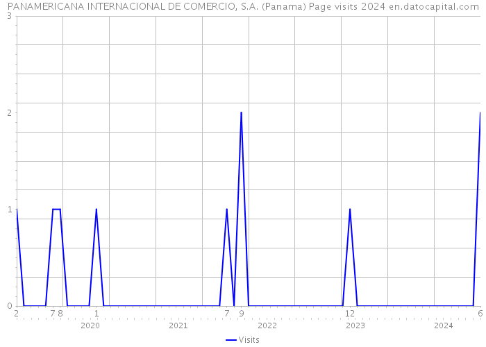 PANAMERICANA INTERNACIONAL DE COMERCIO, S.A. (Panama) Page visits 2024 