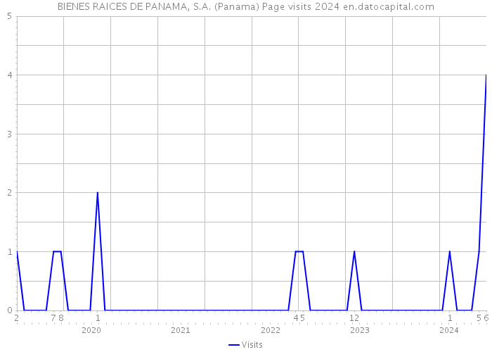 BIENES RAICES DE PANAMA, S.A. (Panama) Page visits 2024 
