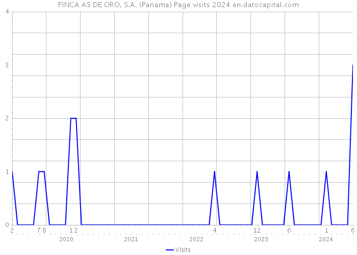 FINCA AS DE ORO, S.A. (Panama) Page visits 2024 