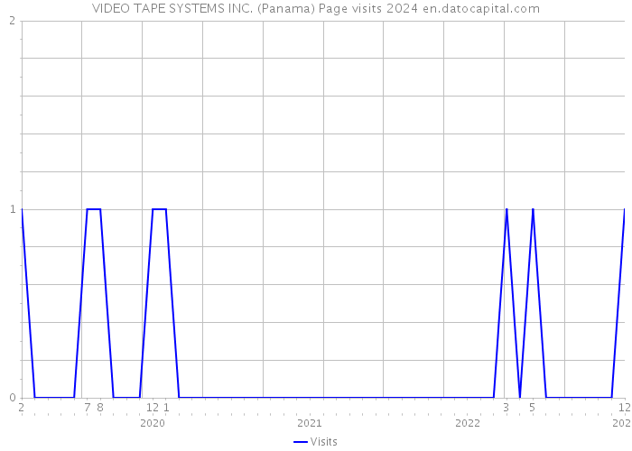 VIDEO TAPE SYSTEMS INC. (Panama) Page visits 2024 