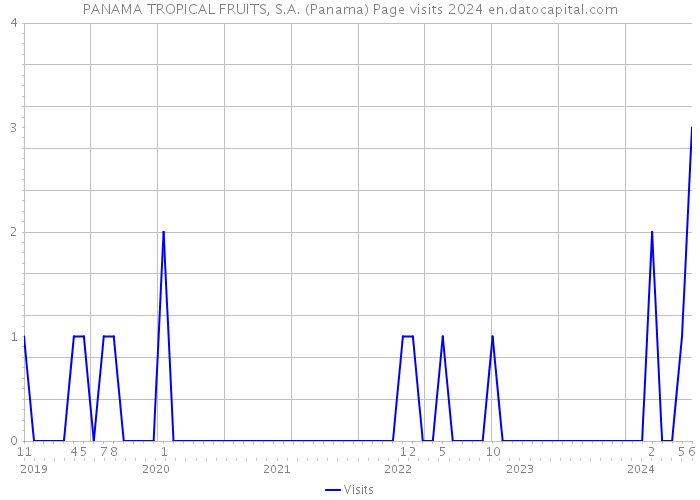 PANAMA TROPICAL FRUITS, S.A. (Panama) Page visits 2024 