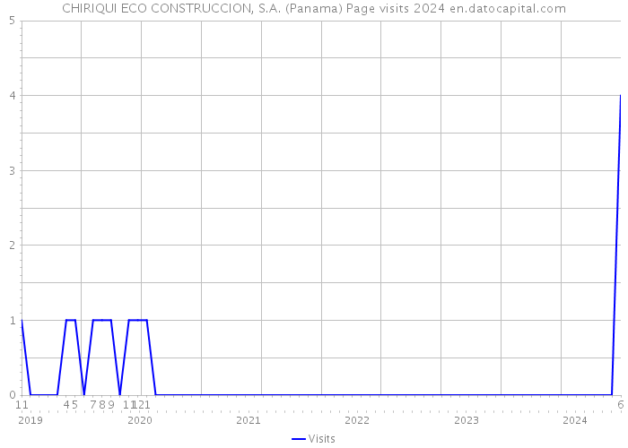 CHIRIQUI ECO CONSTRUCCION, S.A. (Panama) Page visits 2024 