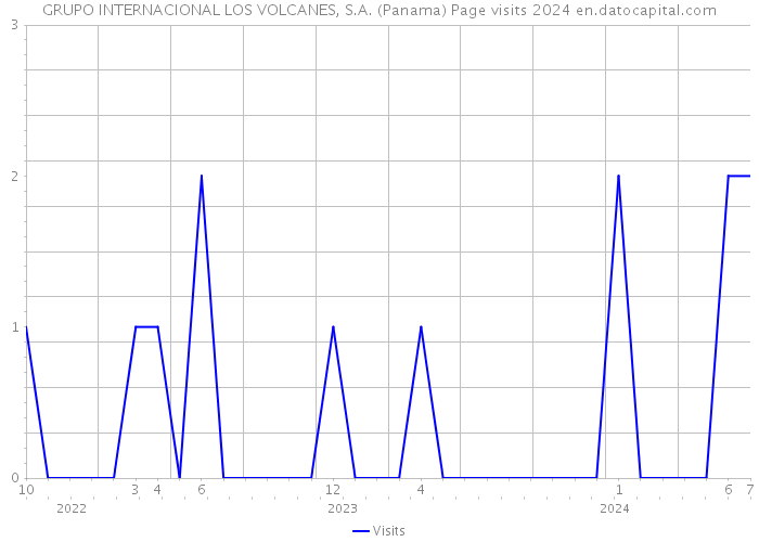 GRUPO INTERNACIONAL LOS VOLCANES, S.A. (Panama) Page visits 2024 