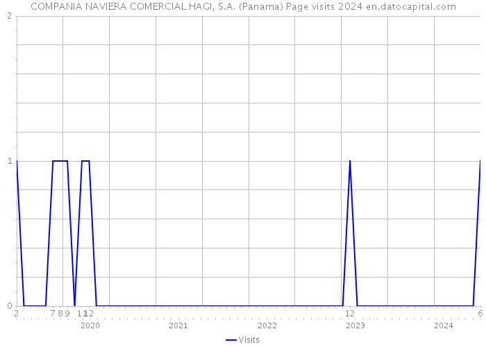 COMPANIA NAVIERA COMERCIAL HAGI, S.A. (Panama) Page visits 2024 