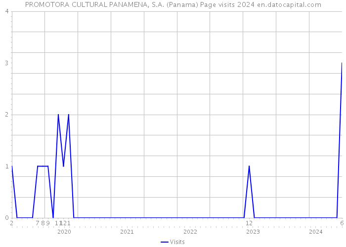 PROMOTORA CULTURAL PANAMENA, S.A. (Panama) Page visits 2024 