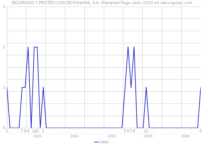 SEGURIDAD Y PROTECCION DE PANAMA, S.A. (Panama) Page visits 2024 