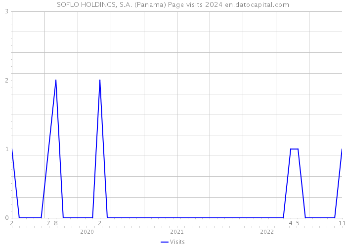 SOFLO HOLDINGS, S.A. (Panama) Page visits 2024 