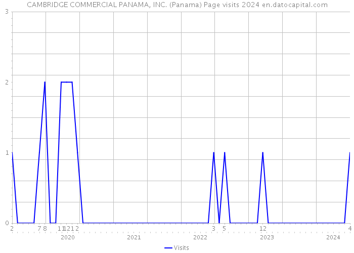 CAMBRIDGE COMMERCIAL PANAMA, INC. (Panama) Page visits 2024 