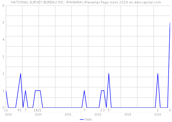 NATIONAL SURVEY BUREAU INC. (PANAMA) (Panama) Page visits 2024 
