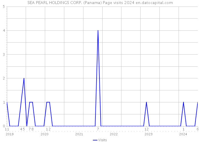 SEA PEARL HOLDINGS CORP. (Panama) Page visits 2024 
