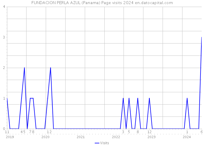 FUNDACION PERLA AZUL (Panama) Page visits 2024 