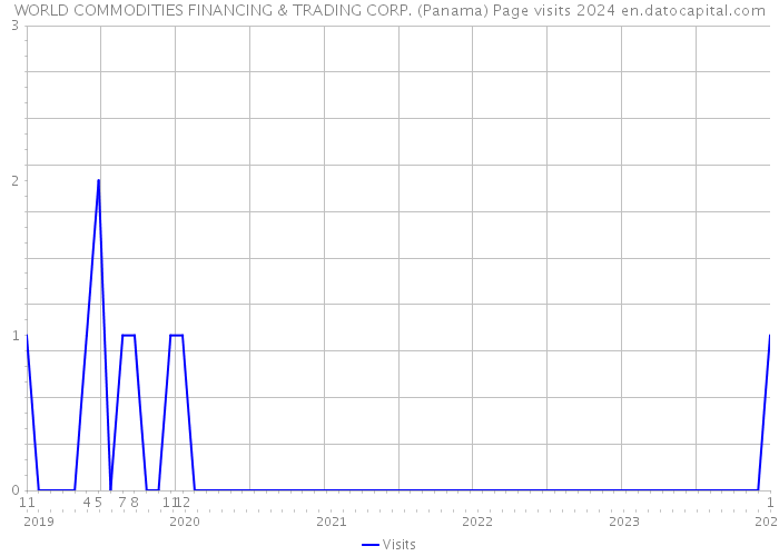 WORLD COMMODITIES FINANCING & TRADING CORP. (Panama) Page visits 2024 