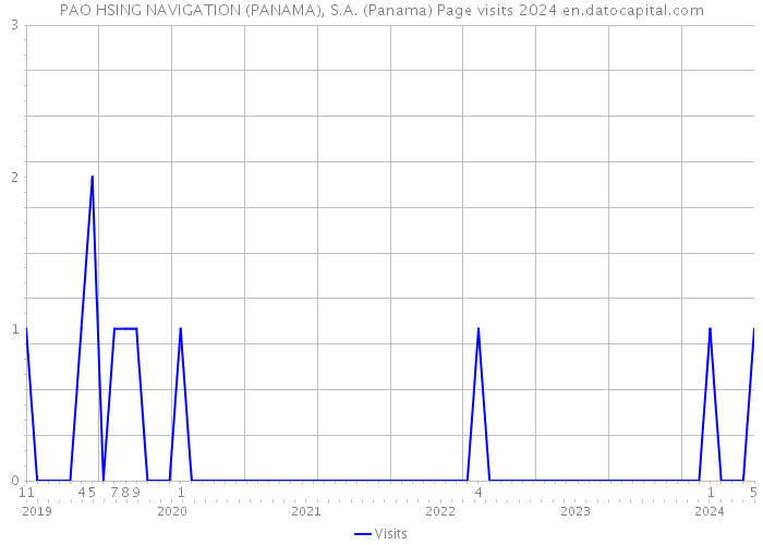 PAO HSING NAVIGATION (PANAMA), S.A. (Panama) Page visits 2024 