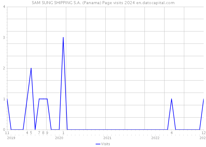 SAM SUNG SHIPPING S.A. (Panama) Page visits 2024 