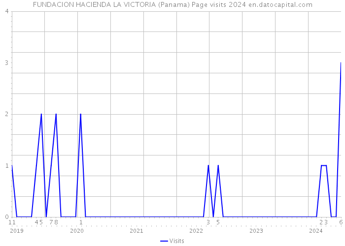 FUNDACION HACIENDA LA VICTORIA (Panama) Page visits 2024 