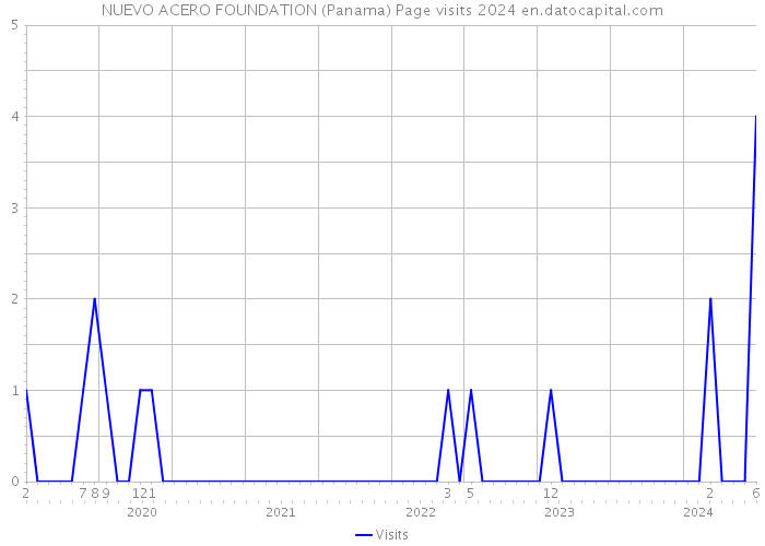 NUEVO ACERO FOUNDATION (Panama) Page visits 2024 