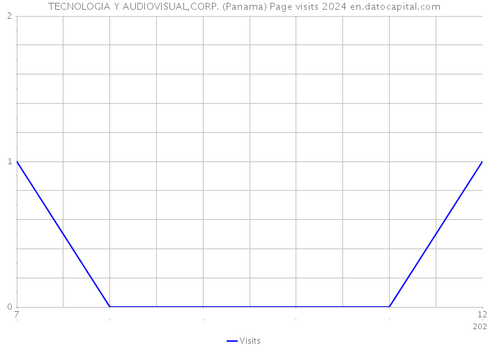 TECNOLOGIA Y AUDIOVISUAL,CORP. (Panama) Page visits 2024 