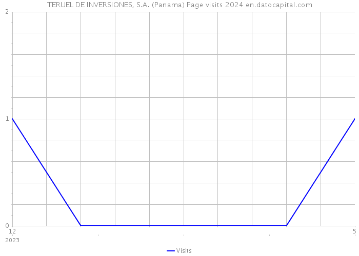 TERUEL DE INVERSIONES, S.A. (Panama) Page visits 2024 