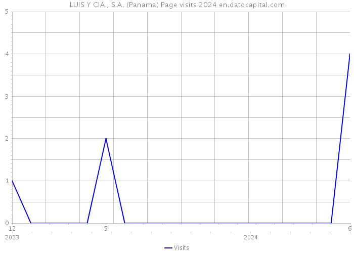 LUIS Y CIA., S.A. (Panama) Page visits 2024 