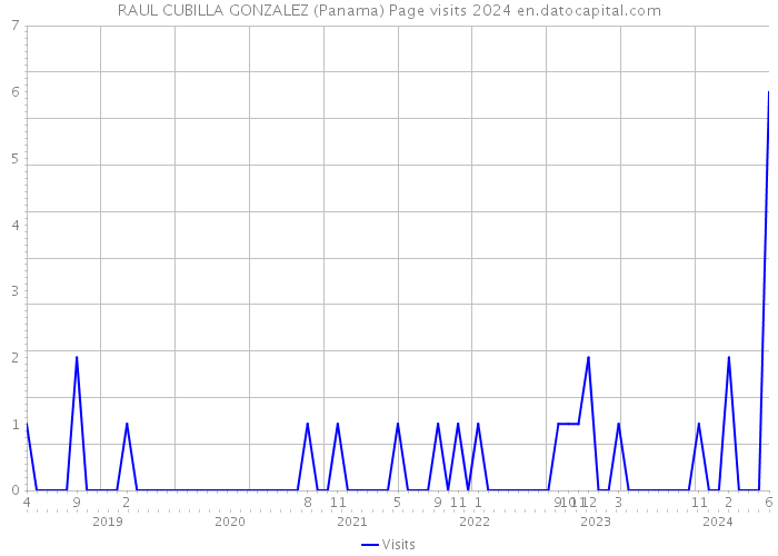 RAUL CUBILLA GONZALEZ (Panama) Page visits 2024 
