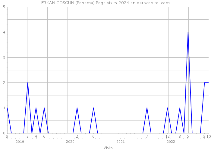 ERKAN COSGUN (Panama) Page visits 2024 