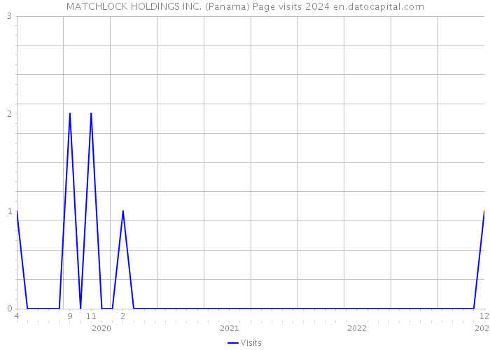 MATCHLOCK HOLDINGS INC. (Panama) Page visits 2024 