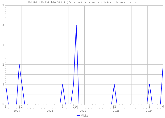 FUNDACION PALMA SOLA (Panama) Page visits 2024 
