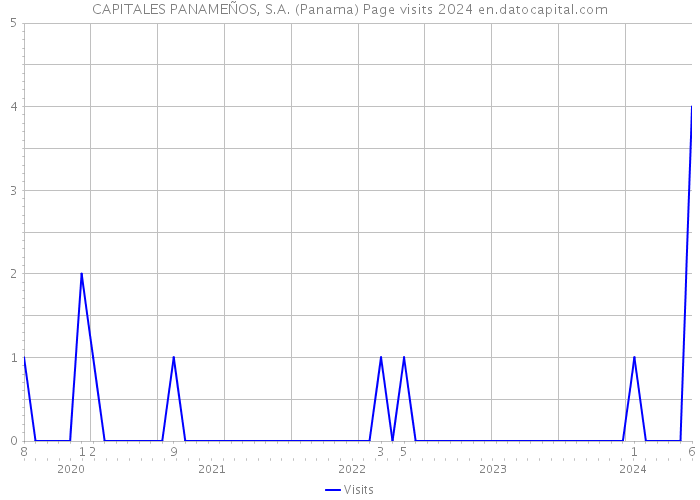CAPITALES PANAMEÑOS, S.A. (Panama) Page visits 2024 