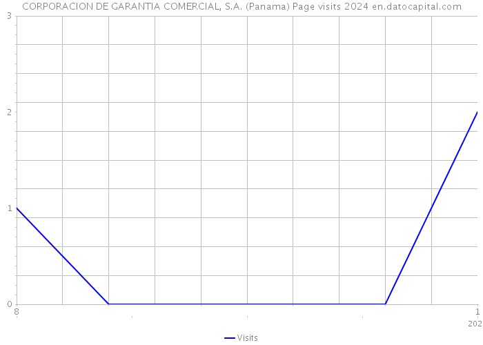 CORPORACION DE GARANTIA COMERCIAL, S.A. (Panama) Page visits 2024 