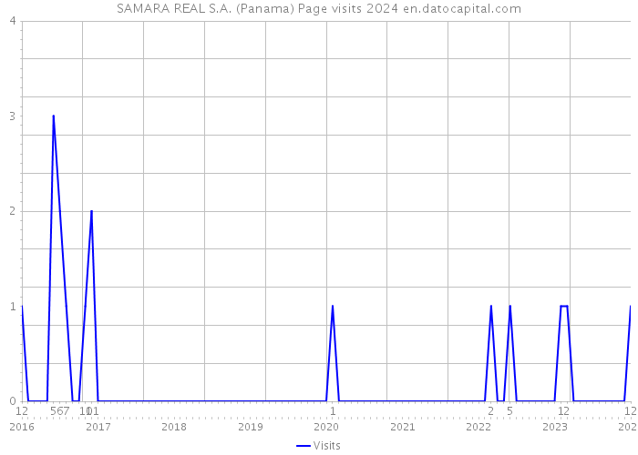 SAMARA REAL S.A. (Panama) Page visits 2024 