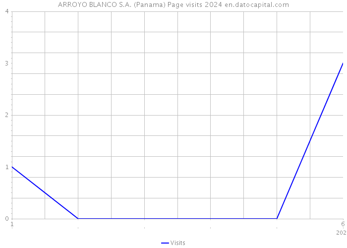 ARROYO BLANCO S.A. (Panama) Page visits 2024 